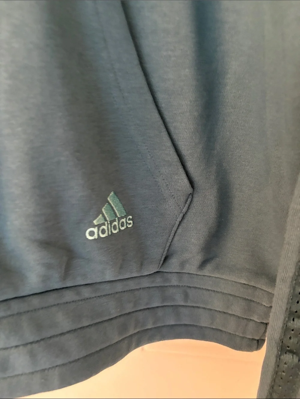 NWT men’s adidas Basketball Grey blue hoodie sz large